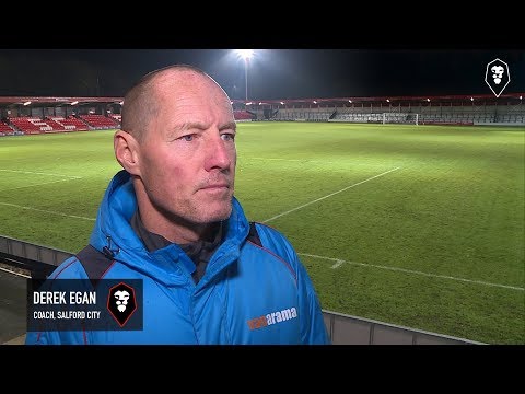 Salford City 0-3 FC United - Derek Egan post-match interview (Manchester Premier Cup)