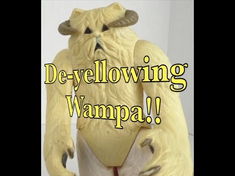De-yellowing the Vintage Hoth Wampa