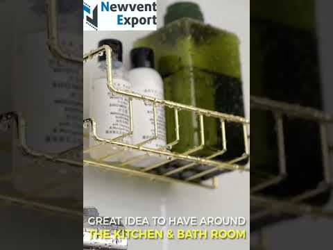 Steel glossy faucet folding rack, size: 22*10*7cm