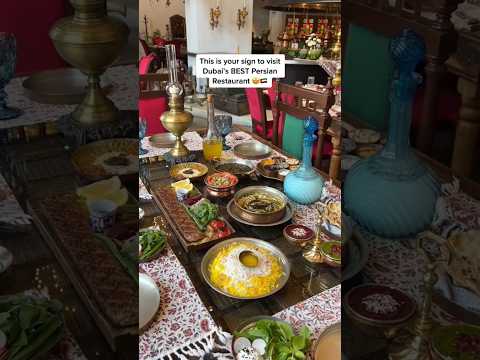 Melhor restaurante persa para visitar em Dubai #shorts #travel #dubai #uae #food