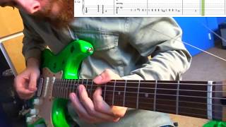 VERVE – Starsail - Guitar Cover + TABS Lesson [electric harp] | Nick McCabe, Tutorial Star Sail