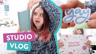 Studio Vlog | Making Holographic Stickers on Silhouette, Happy Mail & a Podcast | 020