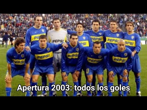 All the goals of Boca Juniors, champions of the 2003 Apertura Tournament