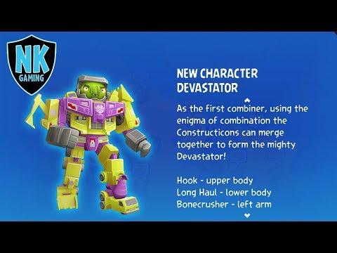 Angry Birds Transformers - Preview Of Devastator - New Character