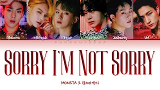 Download lagu MONSTA X 몬스타엑스 ' Sorry I'm Not Sorry ' Lyrics (ColorCoded/ENG/HAN/ROM/가사) mp3