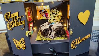 Surprise Cake Box for birthday #amazon #youtube #vlog #surprisecakebox #surprisecakeboxwithdrawer