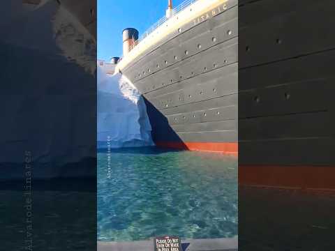 I built the Titanic in the residential pool. Titanic obsession. #titanic