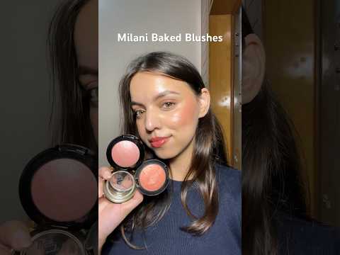 Milani baked blushes: shade (luminoso, petal primavera) #makeupshorts #blush #milanicosmetics