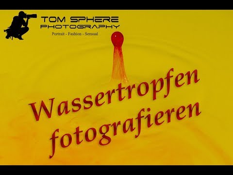 Wassertropfen mit wenig Mitteln fotografieren