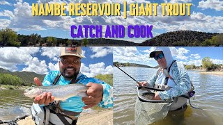 GIANT TROUT CATCH & COOK 🎣🔥NAMBE RESERVOIR!🔥
