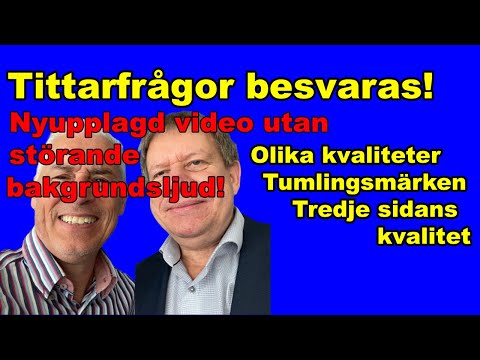 Tittarfrågor besvaras-Har myntens sidor olika kvalitet?, Vad är tumlingsmärken?, Myntets tredje sida