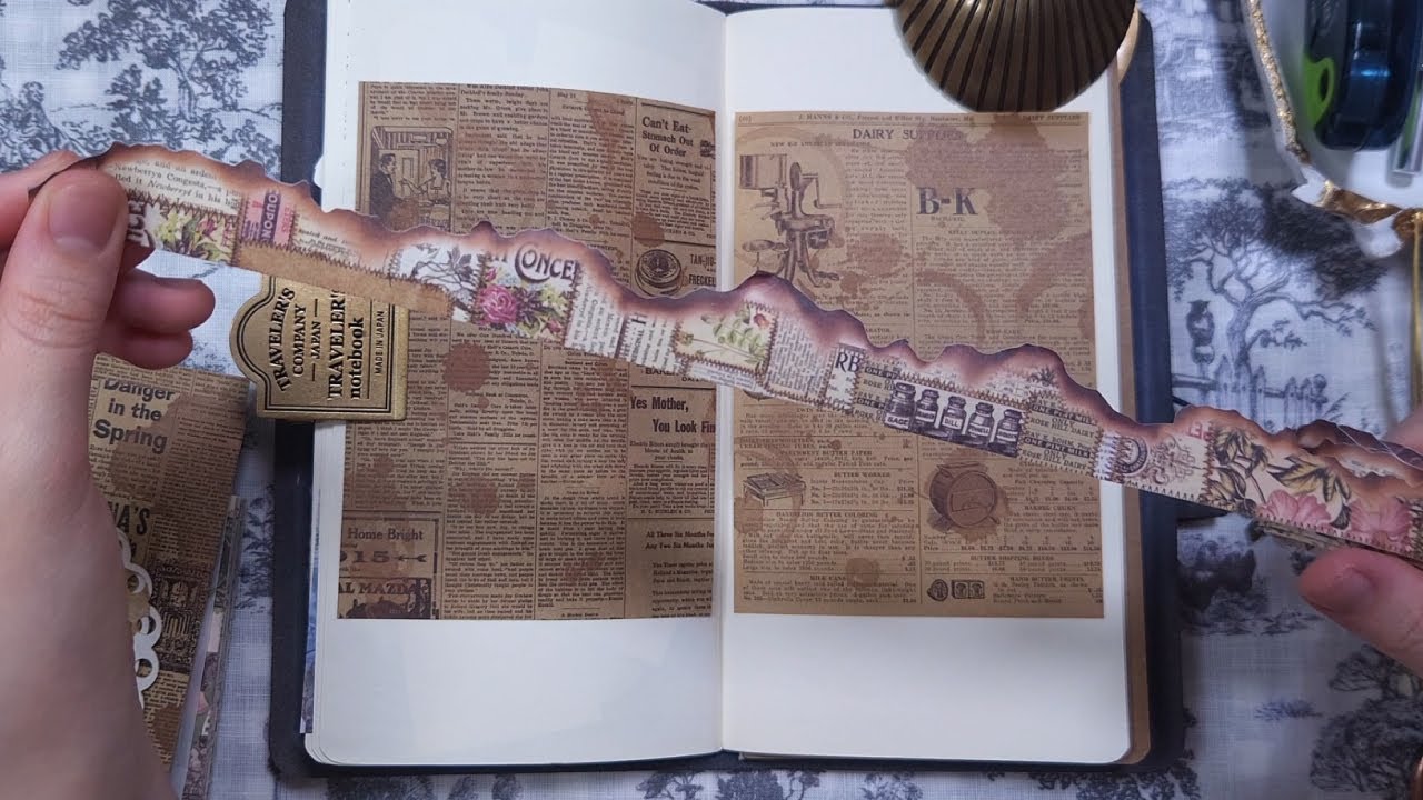 ASMR 빈티지로 가득 채운 빈티지 꽉꾸✨ Vintage Paper Collage Journaling 빈티지다꾸 Scrapbooking