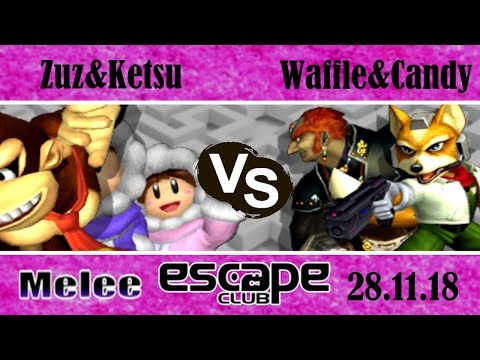 Zuz & Ketsu (R) vs. Wafflejunkie & CandyChicken (G) - Winners Rd 2 - Escape Club 11.28.2018