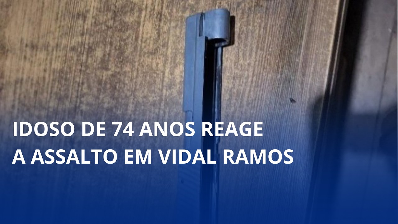 Idoso de 74 anos reage a assalto em Vidal Ramos