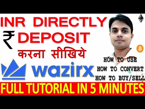 How to deposit INR in Wazirx Exchange after RBI removed Crypto Ban. Buy/Sell/Convert INR | Tutorial Video