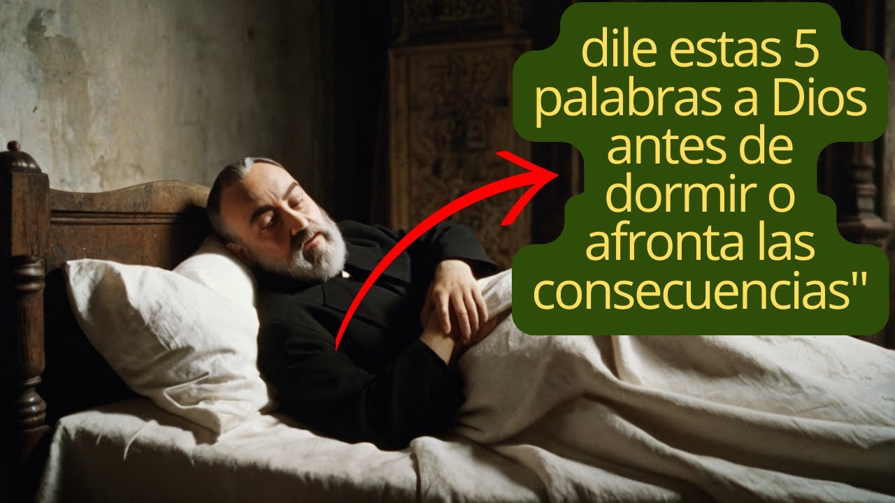 El Padre Pío advierte dile estas 5 palabras a Dios antes de dormir o afronta las consecuencias