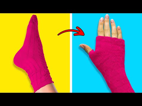 TURN OLD SOCKS INTO USEFUL THINGS || Cool Recycling and Upcycling Tips From 5-Minute Crafts VS