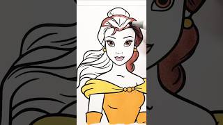 BEAUTY AND THE BEAST Coloring Page BELLE # #princesscoloring #art #disneyprincess #coloring #belle
