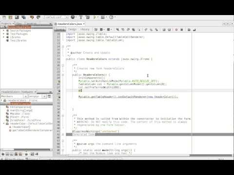 Java Jtable Setting Column Width