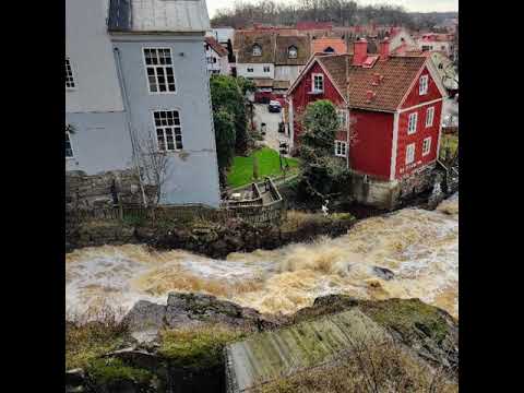 Ronnebyån med klass 2 varning för höga vattenflöden