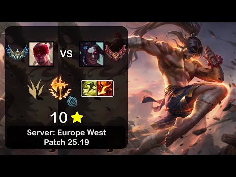 Lee Sin Jungle vs Kayn - EUW Challenger - Patch 25.19