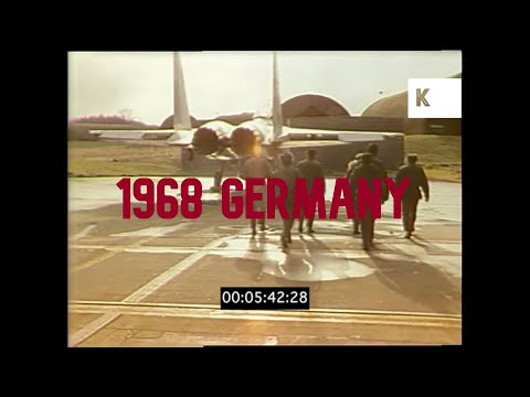 1970s Germany, Inspecting and Refuelling F-15 Eagle Fighter Planes, NATO Air Base, Bitburg