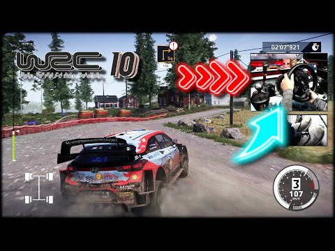 Hyundai i20 WRC Rally Finland long stage / WRC 10 Thrustmaster T300RS