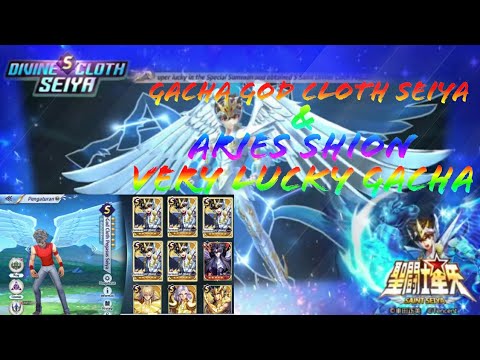 GACHA GOD CLOTH PEGASUS SEIYA & ARIES SHION THANKS TANCETOD l Saint Seiya Awakening