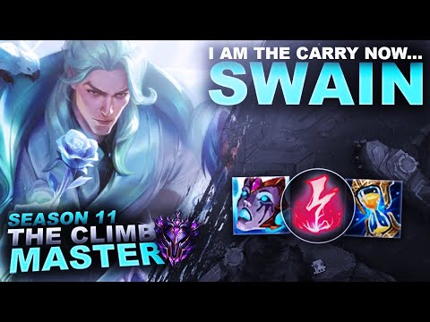SWAIN SUPPORT... I AM THE CARRY NOW? - Climb to Master S11 | League of Legends