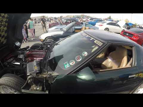 OUR C4 CORVETTES AT CAR SHOW