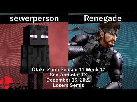 OZone11W12 - LS - sewerperson vs Renegade