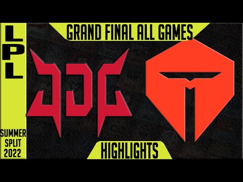 JDG vs TES Highlights ALL GAMES | LPL Summer Final 2022 | JD Gaming vs Top Esports
