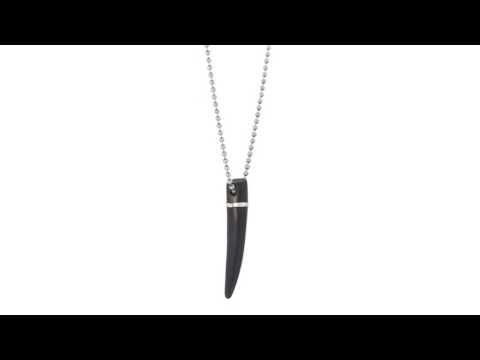 Chan Luu 22" Black Horn Pendant Necklace  SKU:8882741
