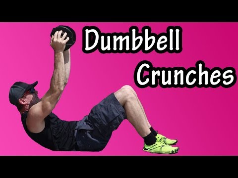 Beginner Dumbbell Crunch Up - How To Do Dumbbell Ab Crunches - Dumbbell Weighted Crunches