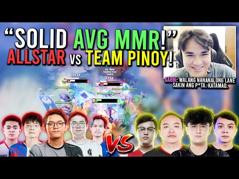 "SOLID AVG MMR SA SEA PUBS!" - ALLSTAR TEAM vs TEAM PINOY!🤣 - GABBI KUNKKA CARRY POV!🔥