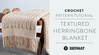 Herringbone Crochet Blanket Tutorial with The Crochet Crowd