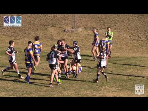 2017 Canberra RL Round 10 U18's Highlights - Yass Magpies Vs Woden Valley Rams