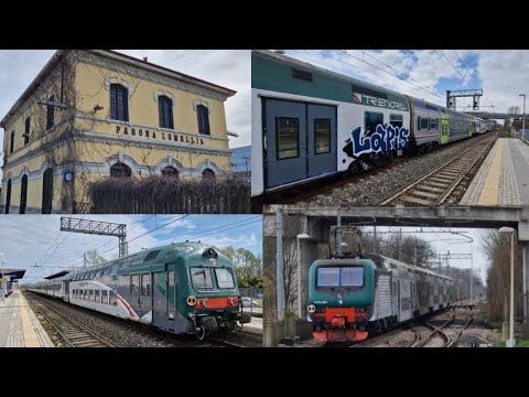 COMPILATION DI TRENI REGIONALI NELLA STAZIONE DI PARONA LOMELLINA CON VIVALTO MIX DPR / TRENORD
