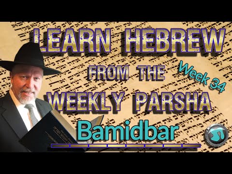 Learn Hebrew from the Weekly Parsha: Week 33 'Bamidbar' - PLUS Commentary - Gavriel Sanders - 1796
