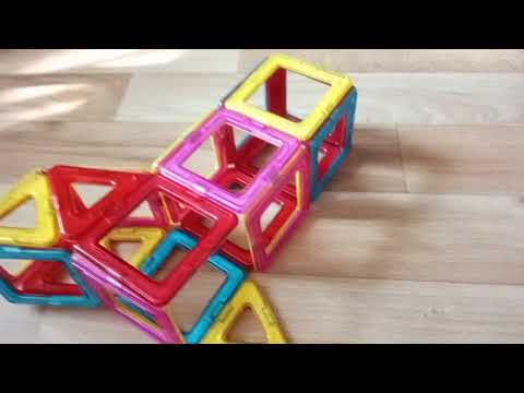 Как сделать ракету из магнитного конструктора
