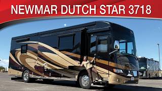 A preview image of the linked video showcasing 2018 Newmar Dutch Star 3718