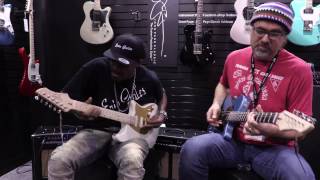 Eric Gales and Greg Koch Jam at the John Page Classic Booth  •  NAMM 2017