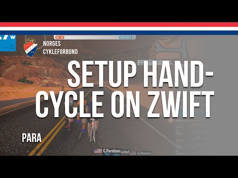 How to setup handcycle on Zwift | Norges Cykleforbund