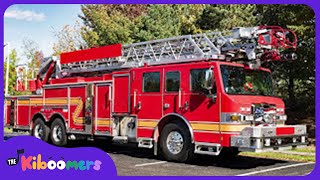 Firetruck Song for Kids | Hurry Hurry Drive the Fire Truck | The Kiboomers