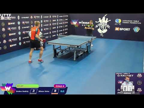 Drobov Dmitriy vs Efimov Victor. The League of the Best Table Tennis 4 16:00 19.12.2020