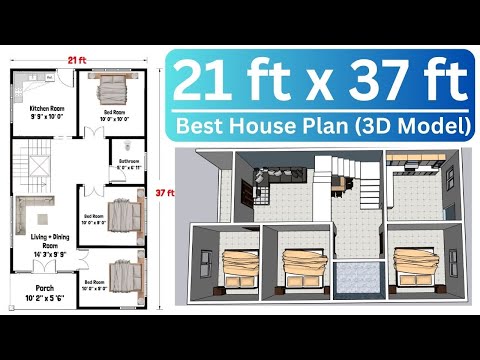 15x30 House Design 15x30 House Plan 15x30 ghar ka naksha 15x30 house plan 3d 3D house Plans