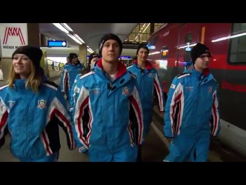 Ischgler Skilehrer waermen sich in Wien fuer die Wintersaison auf