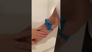 How To Tie A Tourniquet to see Veins