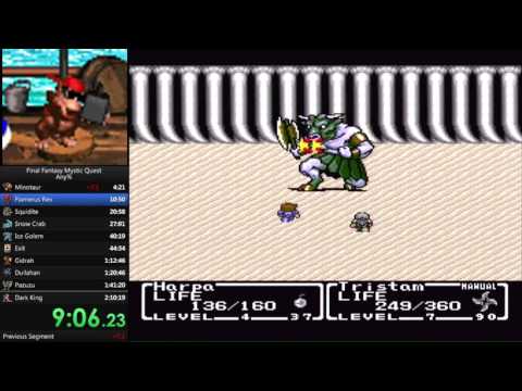 Final Fantasy Mystic Quest any% (2:05:50)