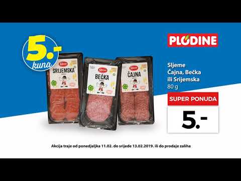 Plodine akcija sve po 5 kuna od 11.-13.02.2019.